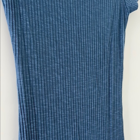 Fashion Nova Blue Ribbed Bodycon Keyhole Dress Size Small - Picture 4 of 4